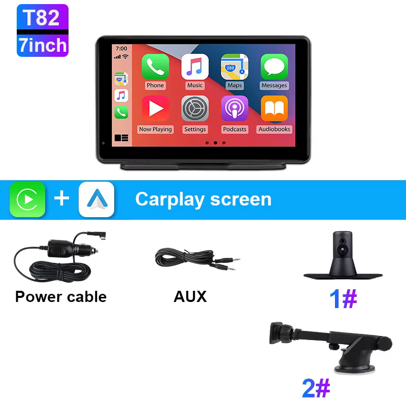 7/10 Zoll Carplay Car Smart Screen Multimedia-Videoplayer Drahtloses Carplay Android Auto Autoradio für Apple