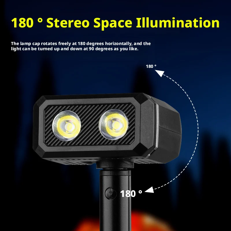 Magnetische LED-Arbeitsleuchte, einziehbar 180° ° Drehbare – Bild 5