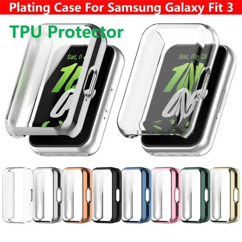 Hülle für Samsung Galaxy Fit3, Displayschutzfolie, TPU, vollständige Abdeckung, Schutzhülle für Samsung Galaxy