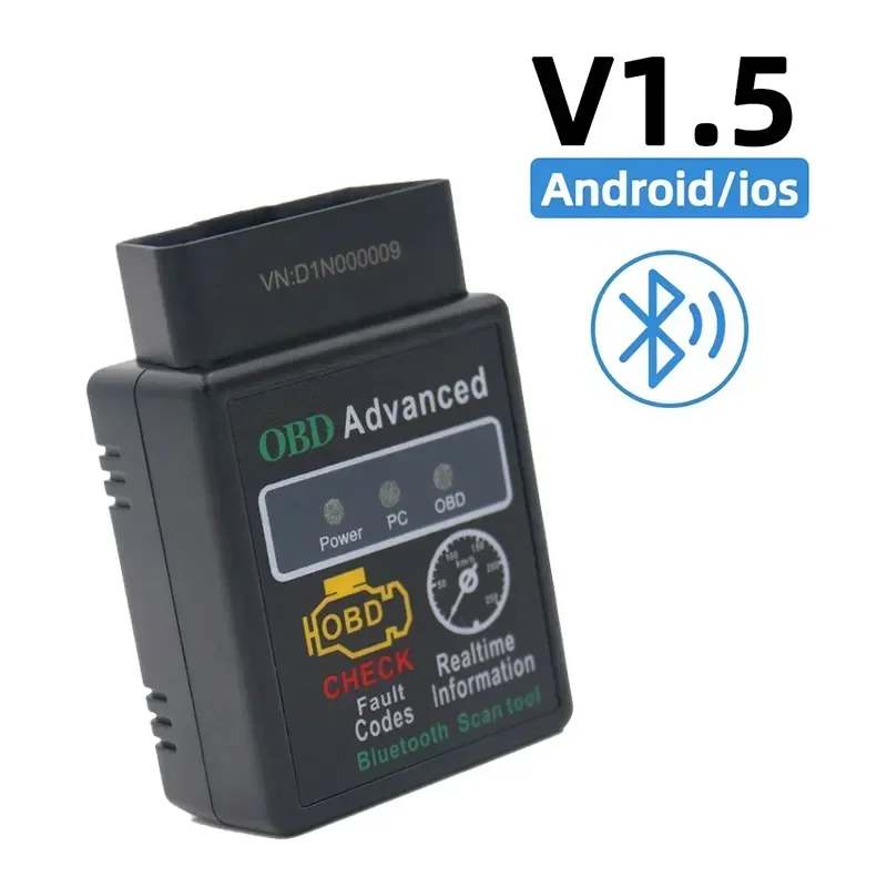Bluetooth-Kompatibel Auto OBD2 Scanner Elm327 V1.5 Code Reader OBDII Diagnose Werkzeug Diagnose Scanner