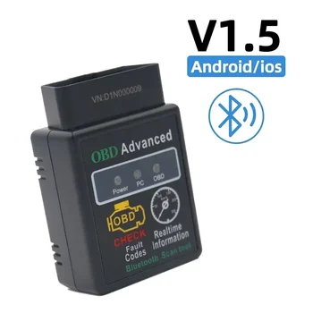Bluetooth-Kompatibel Auto OBD2 Scanner Elm327 V1.5 Code Reader OBDII Diagnose Werkzeug Diagnose Scanner