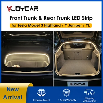 VJOYCAR Neues Modell Y Juniper YL New 3 Highland Wasserdichter LED-Streifen für Kofferraum und Vorderraum