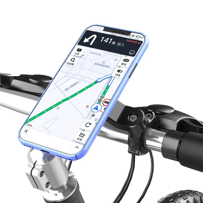 Motorrad- und Fahrrad-Handyhalterung mit Stoßdämpfer, Verstellbarer – Bild 3