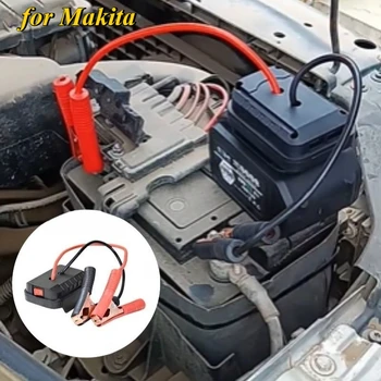 Makita Autobatterie Starthilfe Lithium-Notstrombank mit verdickten Kupferklammern mit zwei USB-Ladeanschlüssen