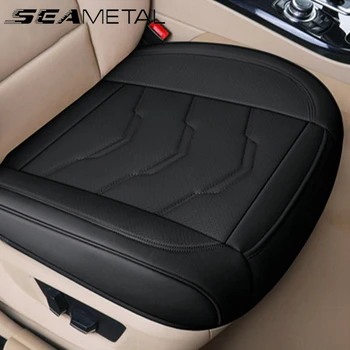 SEAMETAL Luxus Auto Sitzbezug PU Leder Sitzkissenbezüge Universal Auto Innensitze Schutz Pad Matte Vier