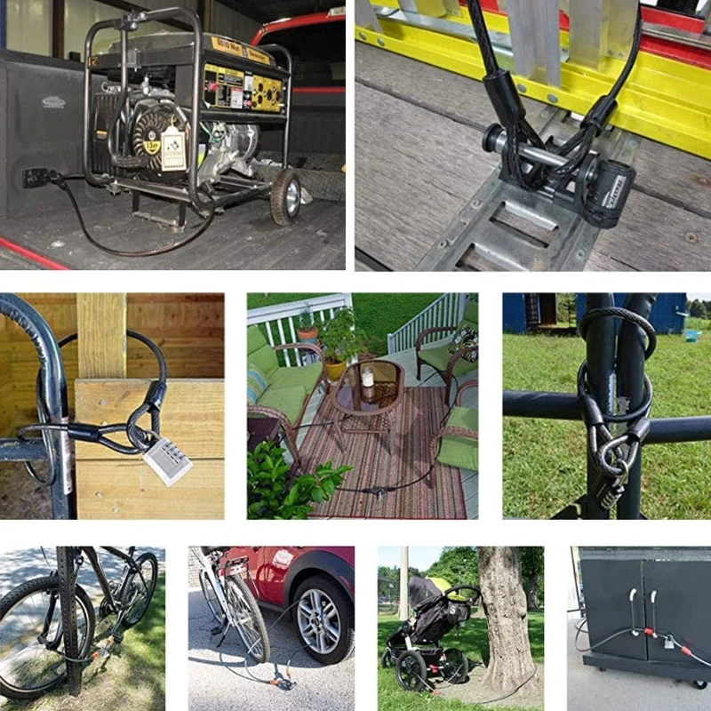 1,8 m Fahrradschlosskabel MTB Rennrad Diebstahlsicherung – Bild 4