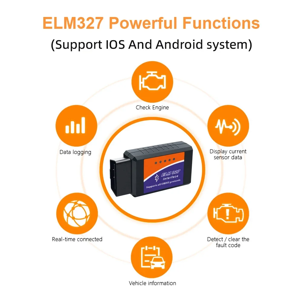 ELM327 V2.1 OBD2 Scanner Bluetooth Auto Diagnose Werkzeug – Bild 4