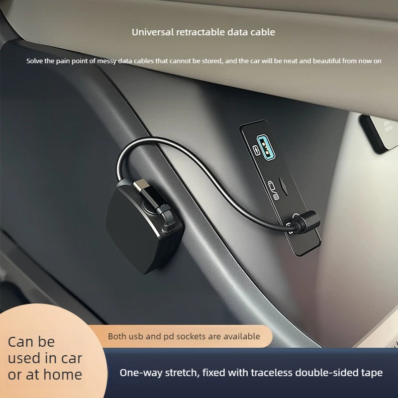 Universelles Schnelllade-Autoladegerät mit Verlängerungskabel für den Heimgebrauch, kompatibel mit Apple