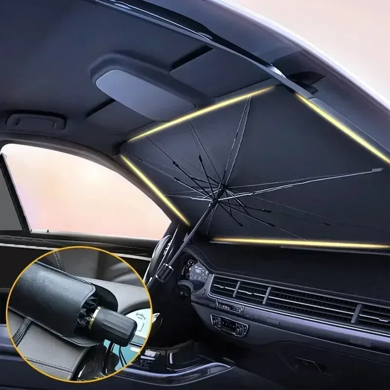 Auto Sonnenschirm Regenschirm Für Frontscheibe Sonnenschutz Schutz Sonnenschirm Sommer Sonne Innen