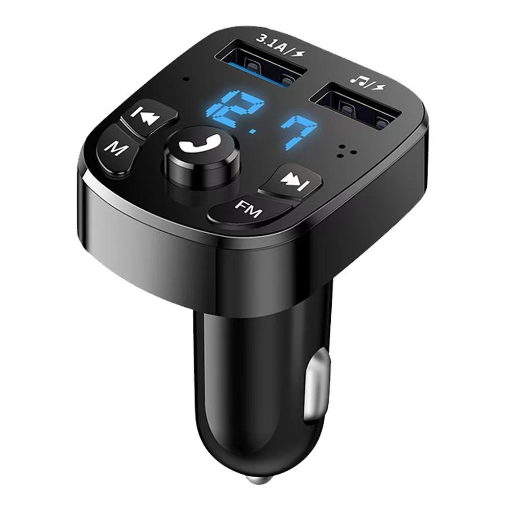 Auto Freisprecheinrichtung Bluetooth 5,0 FM Sender Schnellladung Car Kit MP3 Modulator Player