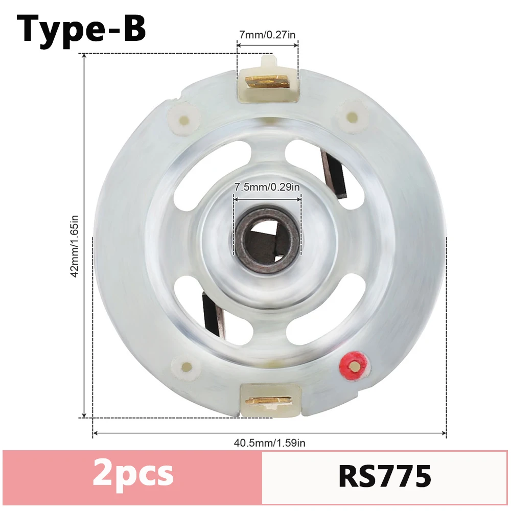 RS550 RS380 RS775 DC Motor Kohlebürstenhalter (2 Stück) – Bild 3