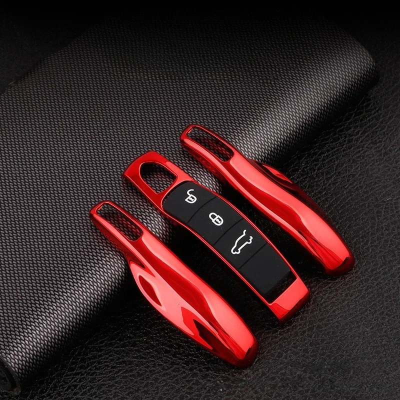 Auto Smart Remote Key Case Fob Abdeckungen Set Shell für Porsche Panamera Spyder Carrera Macan Boxster Cayman