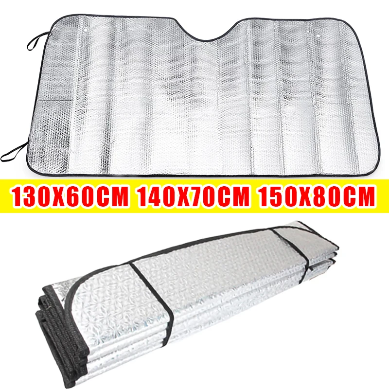 140x70CM Auto Fenster Sonnenschutz Windschutzscheibe Schnee Eis Anti-Uv-Schutz Vorne Hinten Windschutzscheibe