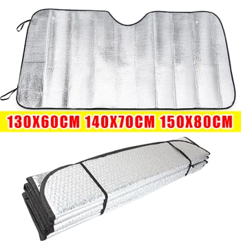 140x70CM Auto Fenster Sonnenschutz Windschutzscheibe Schnee Eis Anti-Uv-Schutz Vorne Hinten Windschutzscheibe