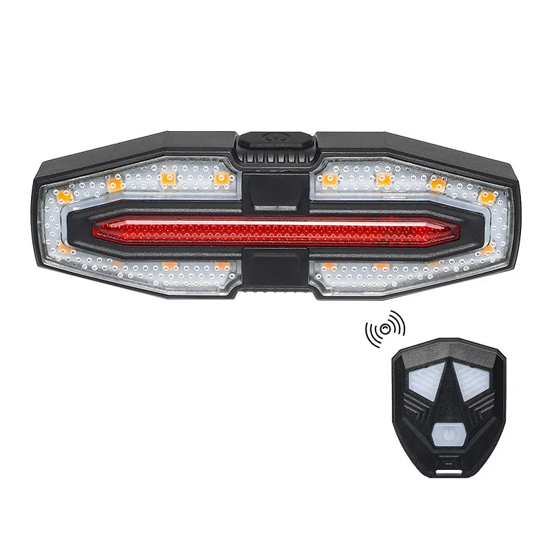 Fahrrad-Rücklicht mit Fernbedienung, Blinker, wiederaufladbar, für Straßenfahrräder, Zubehör