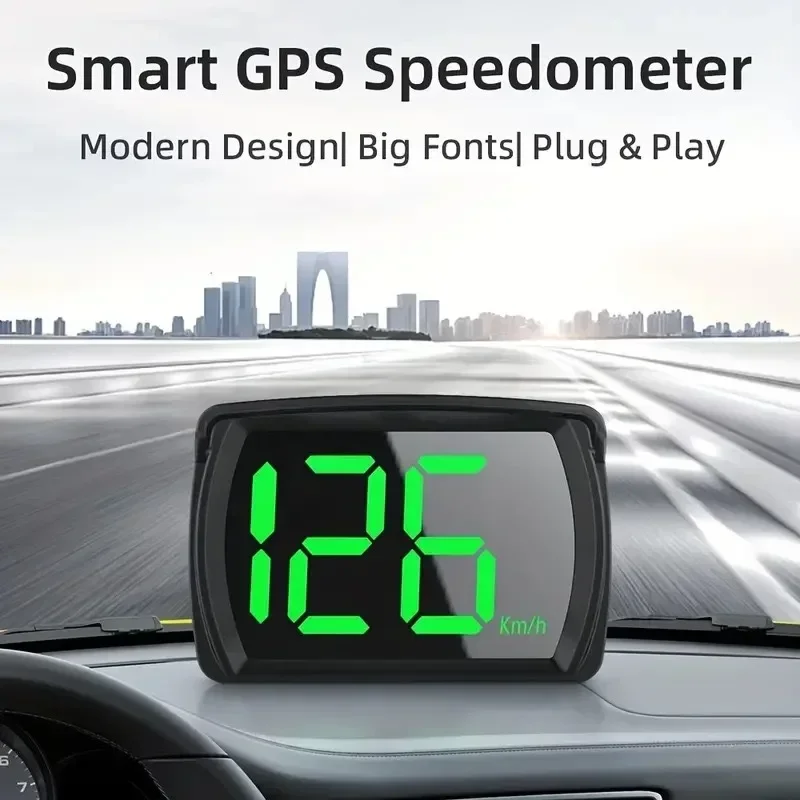 Universal Auto HUD Head Up Display GPS Hud Digital Tacho Große Schrift – Bild 3
