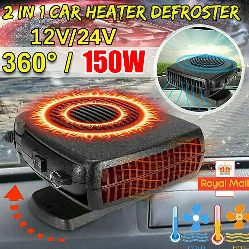Tragbare Auto Heizung Fan 12V 24V Defroster Demister – Bild 3