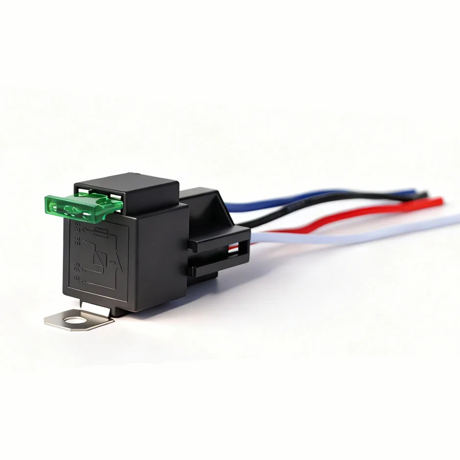 12V DC 4-Pin Auto-Relais mit Sicherung 30A, normalerweise offen – Bild 2