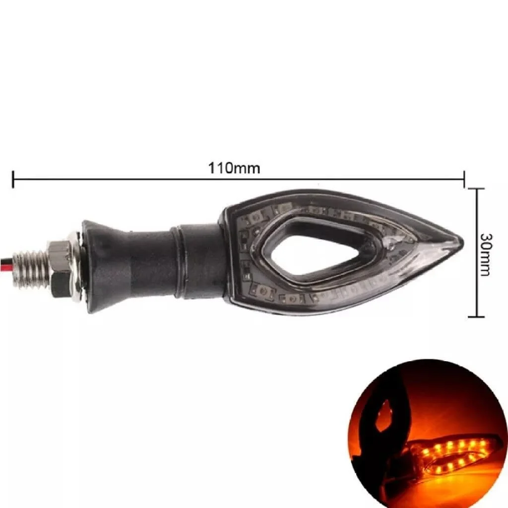 Motorrad Herzform Universal 12 LED Blinker Kurze Blinker (4 Stück) – Bild 5