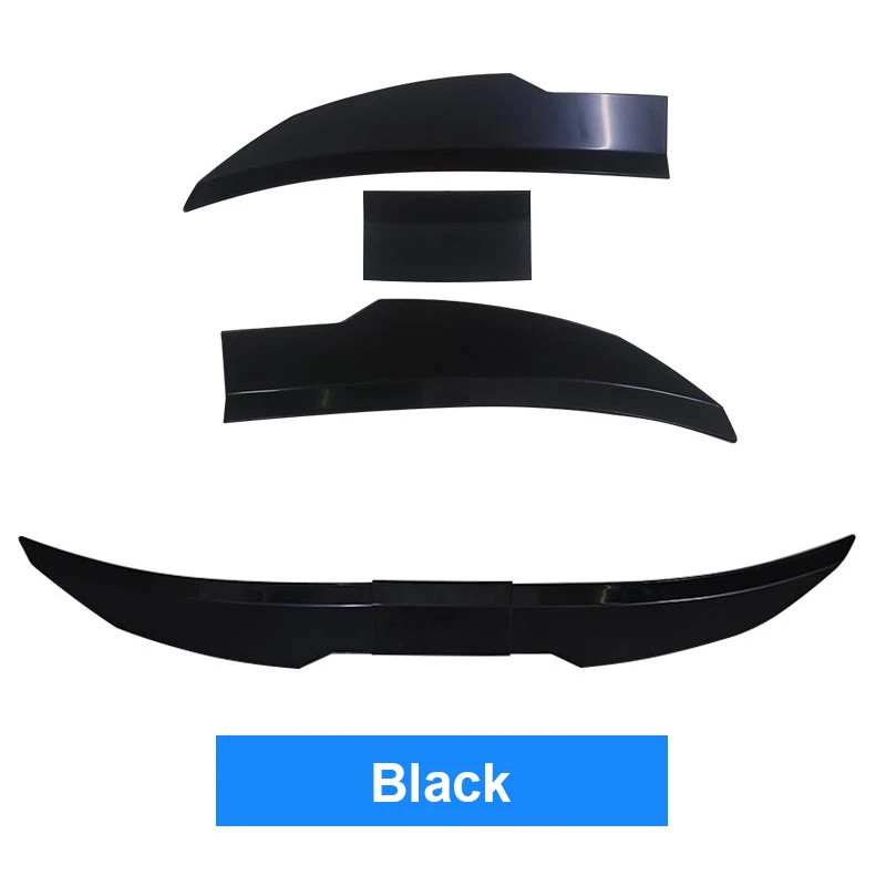 Universal Stamm Schwanz Hinten Flügel Spoiler 115-125Cm 3Pcs Für BMW Für Tesla Für Audi Toyota honda KIA