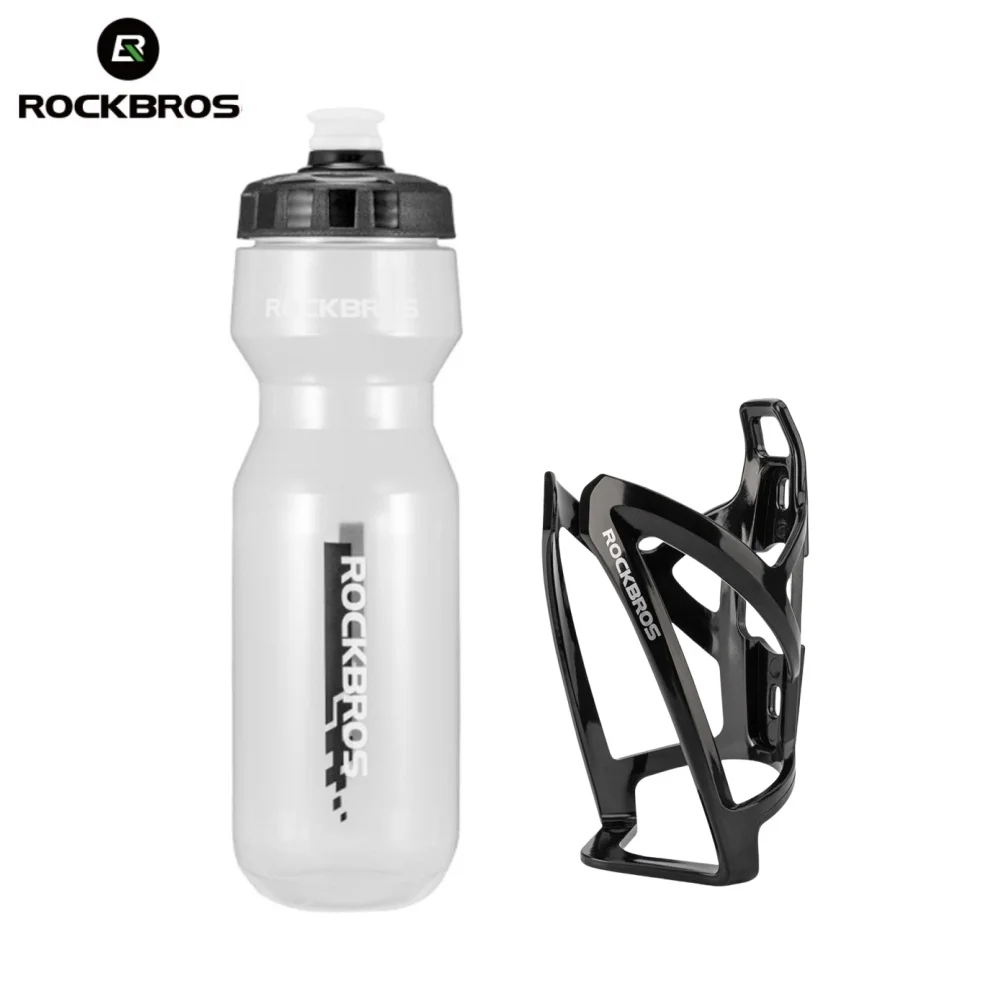 ROCKBROS Fahrrad-Wasserflaschenhalter + Wasserflaschenhalter, 2-teiliges Set - 750 ml Sportwasserflasche