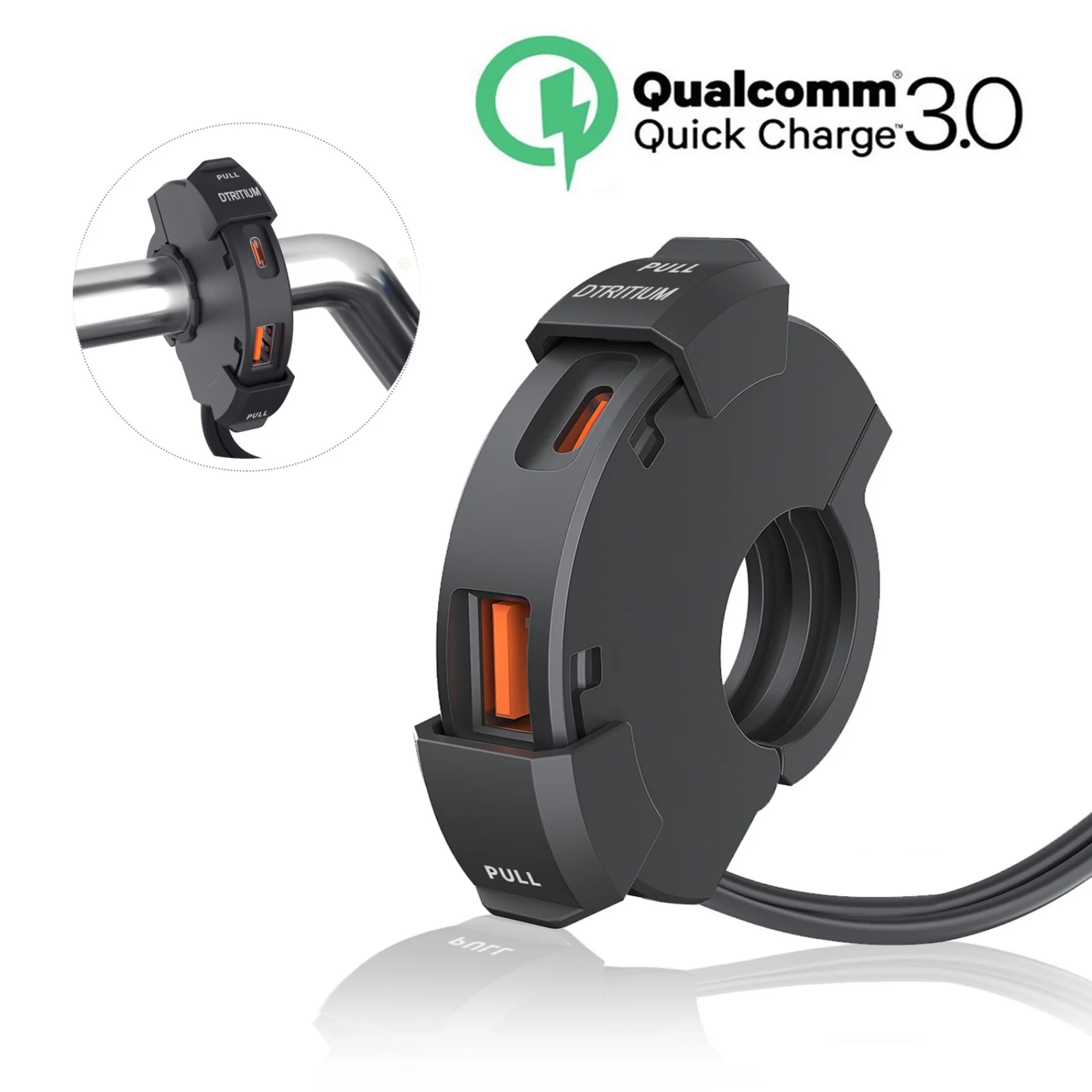 12v Neue Motorrad USB Schnelle Ladegerät Wasserdichte Steckdose Mit Typ C Handy Port Steckdose Mobile