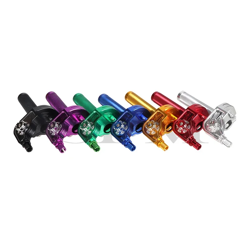 Universelle 22mm cnc aluminium gaspedal dreh griffe lenker kabel – Bild 3
