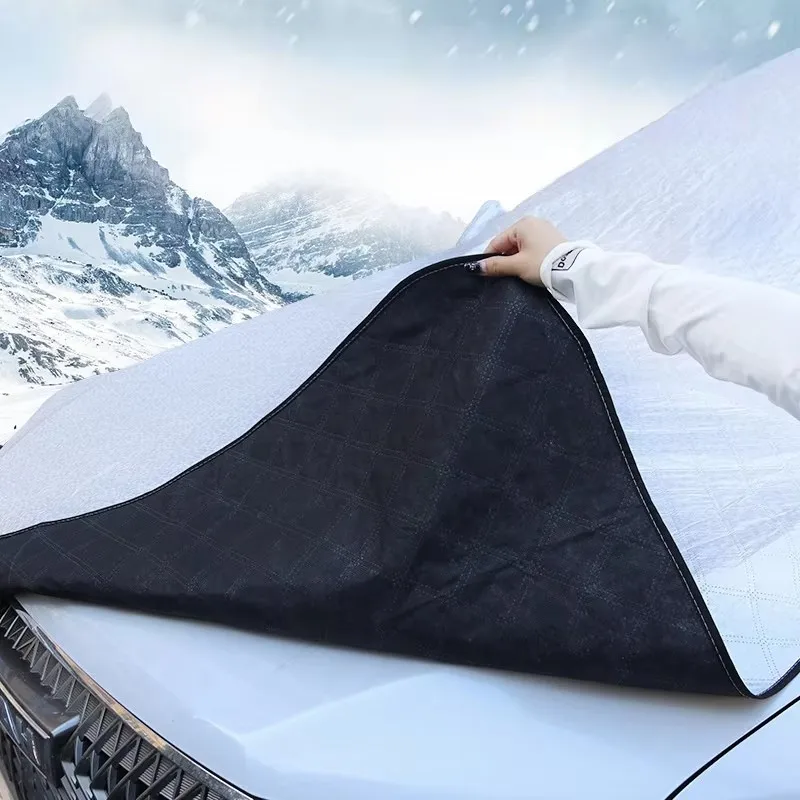Vergrößern Auto Schnee Abdeckung Winter Windschutzscheibe Schnee – Bild 5