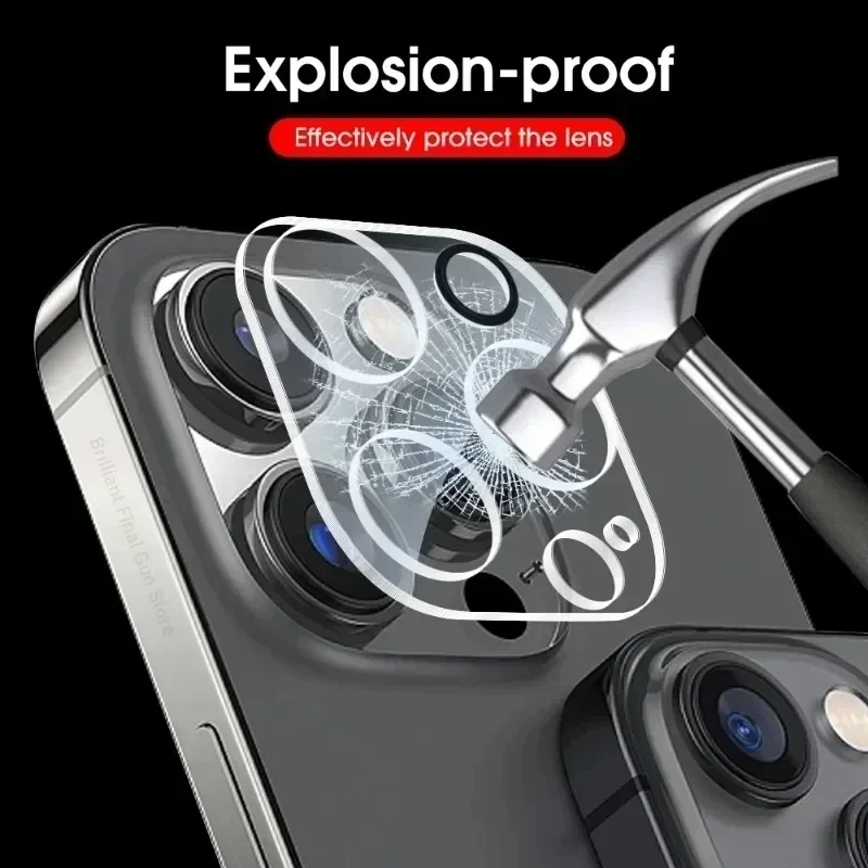 Kamera Objektiv Schutz Glas Für iPhone 15 11 12 14 Pro Max (5 Stück) – Bild 3