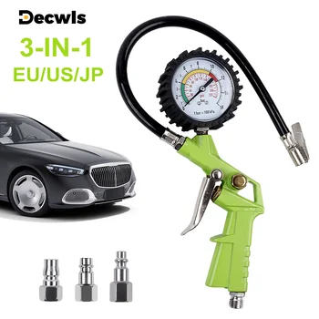 3-in-1-Reifenfüller mit Manometer (220 PSI) - Multifunktionale Luftkompressorpumpe für Autos, Motorräder, SUVs