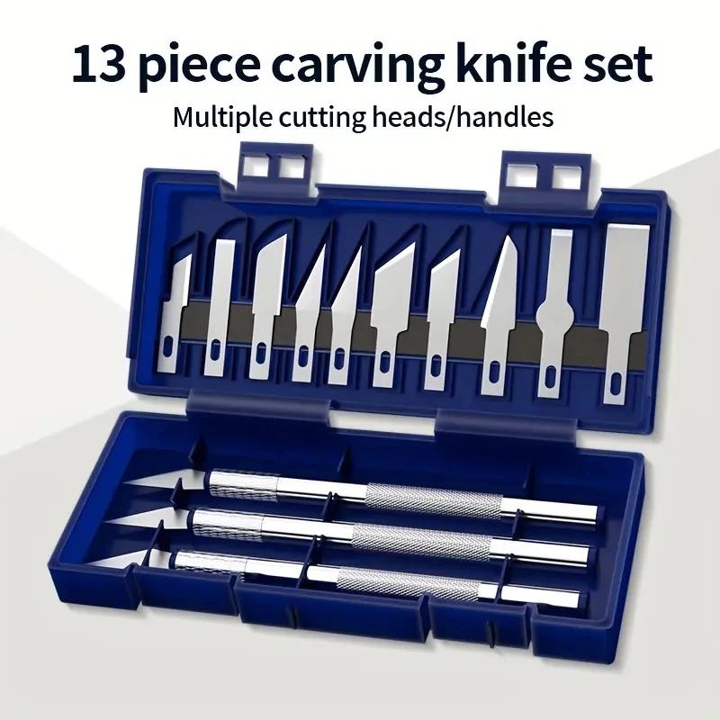 Metall Carving Messer Stift Kunst Dichtung Schneiden Manuelle Kombination Papier Stecklinge (13 Stück)