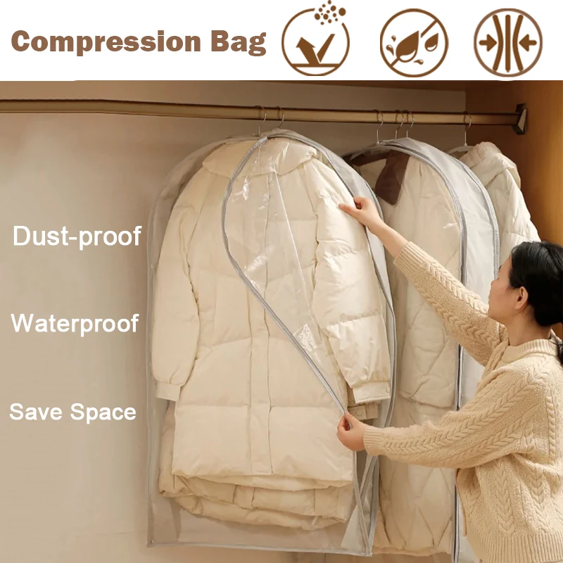 Kleiderschrank Organizer Taschen Daunenjacke Luftkompression – Bild 3