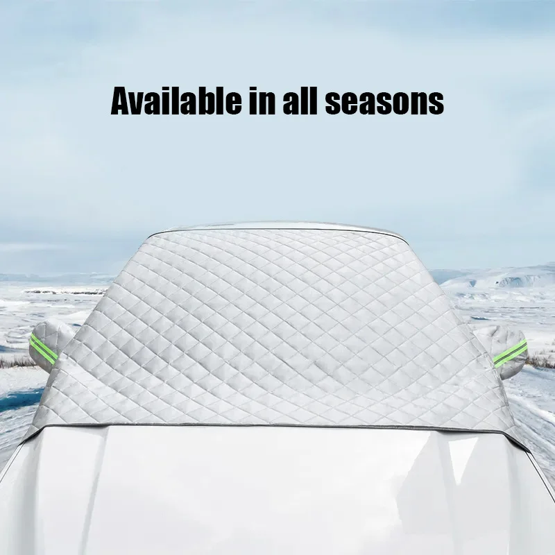 Auto Winter Windschutzscheibe Schnee Abdeckung Auto Sonnenschutz Block – Bild 4
