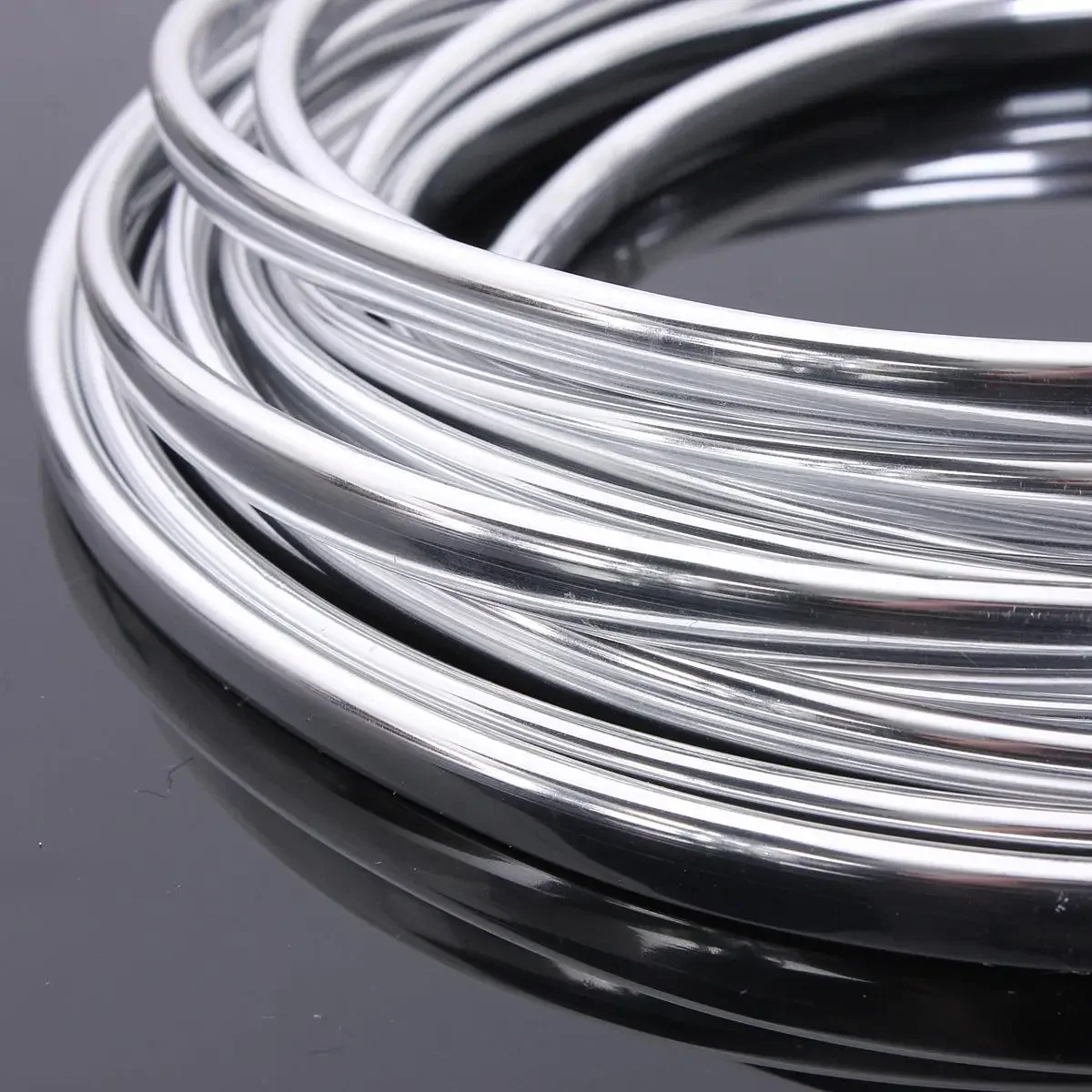 6M Auto Tür Chrom Moulding Trim Streifen Rand Scratch Schutz Abdeckung – Bild 6