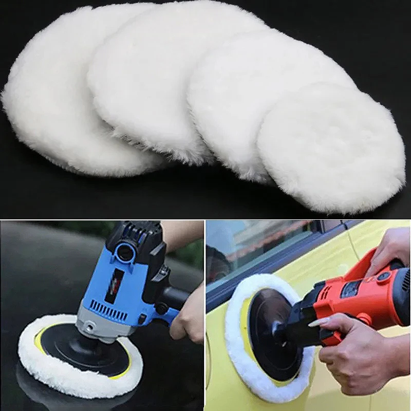 4/5/6 Zoll Woll-Polierpad-Set für Poliermaschine, elektrische – Bild 5