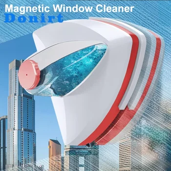 Magnetische Glas Fenster Reinigung Werkzeug Wasser Entladung Doppel-schicht Wischer Haushalt Spezielle Fenster