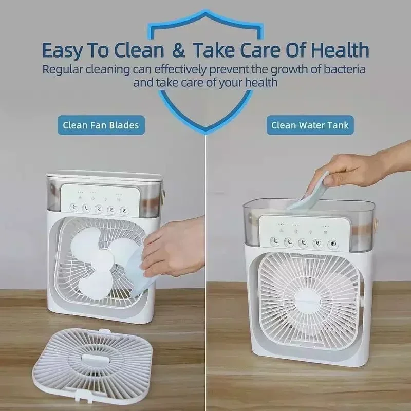 3-in-1 neuer Ventilator, Klimaanlage, kleiner Luftkühler für den – Bild 6