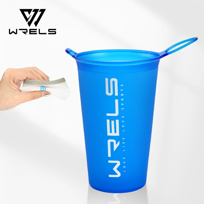 200 ml faltbarer Sport-Wasserbecher für Marathon, Langlauf, faltbar, weicher Wasserbecher, klein und leicht