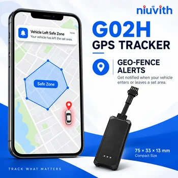 G02H GPS-Autotracker mit App, Echtzeit-Tracking, Geofence-Alarmen und Fernsteuerung von Kraftstoff und Strom
