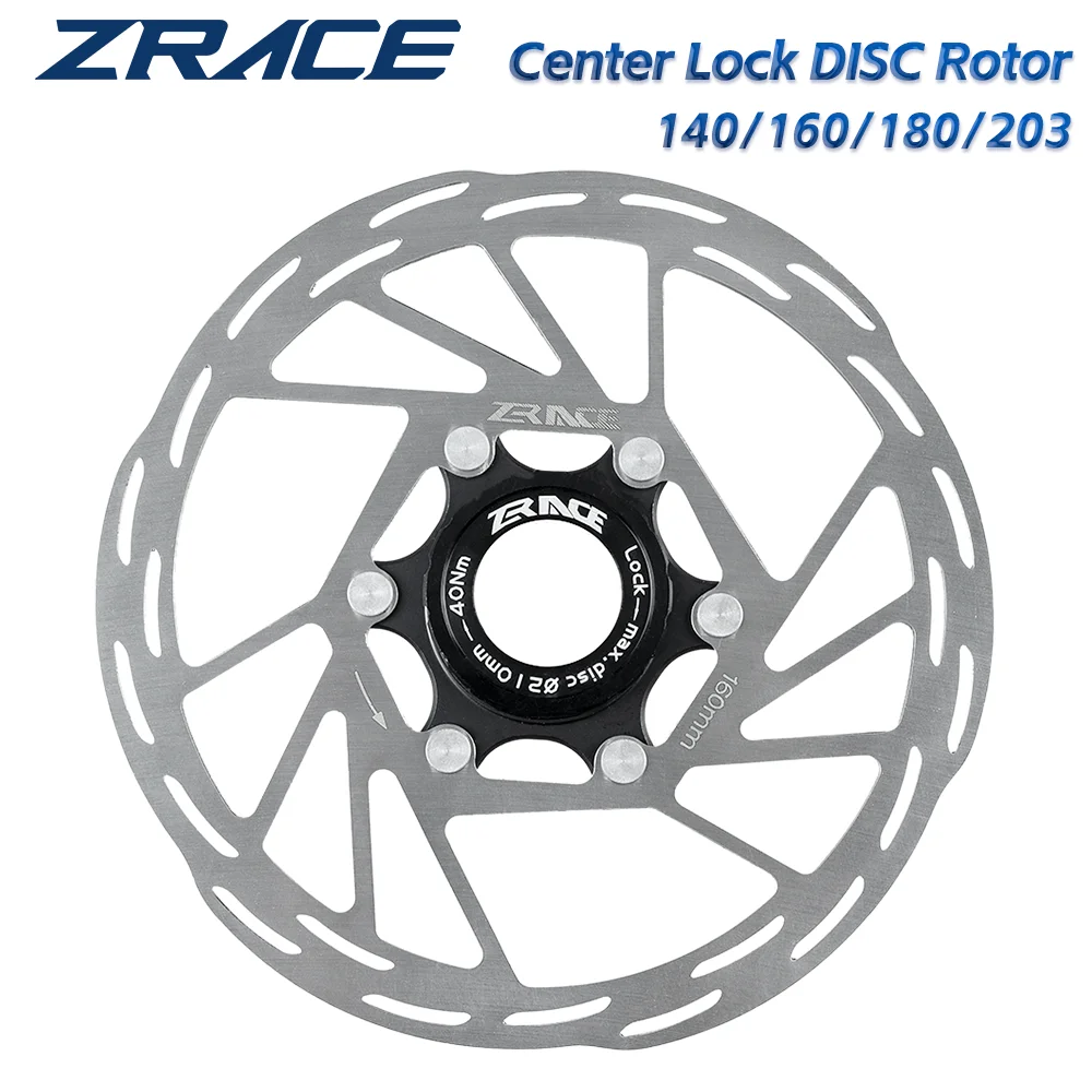 ZRACE Center Lock Bremsscheibe, starke Wärmeableitung, schwimmend, 140/160/180/203, für MTB/Straße