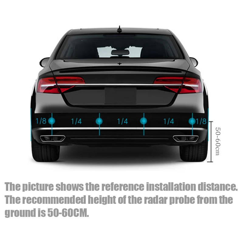 Auto LED Parkplatz Sensor Kit mit 4 Radar Genaue Digitale Anzeige der – Bild 2