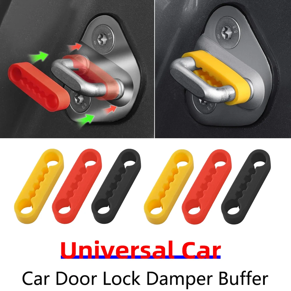 Universal Silikon Auto Türschloss Dämpfer Dichtung Auto Schnalle Schutz Abdeckung Puffer für Toyota Nissan VW