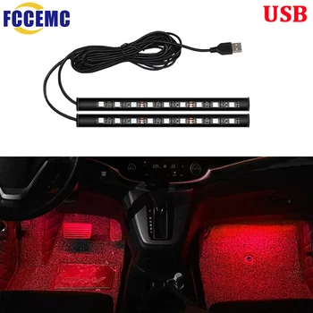 Led Auto Umgebungs Licht Mit USB 5V Universal Auto Innen Fuß Lampe Dekoration Hintergrundbeleuchtung