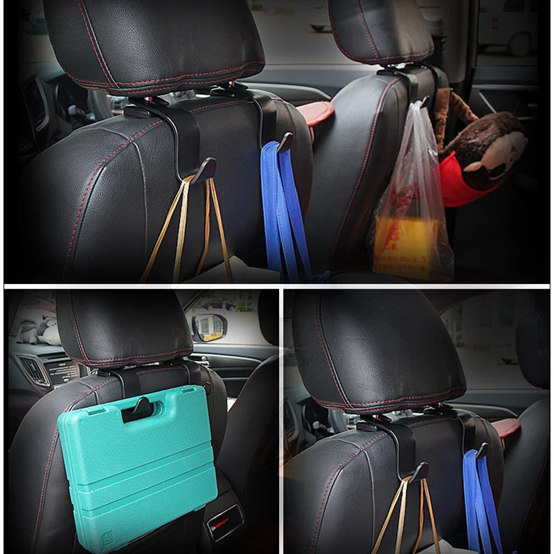 Auto Kopfstütze Haken Aufhänger für Taschen Sitz Zurück Organizer – Bild 2
