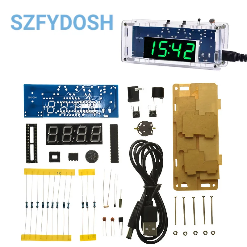Elektronisches Uhren-Set - lichtempfindliches LED-Display – Bild 2