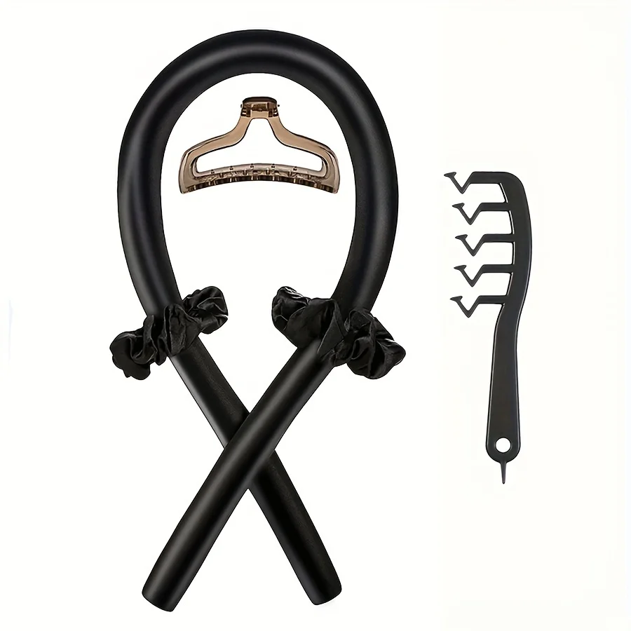 Styling-Set, 4-in-1, hitzefreies Curling-Set, Haarstab (5 Stück) – Bild 6