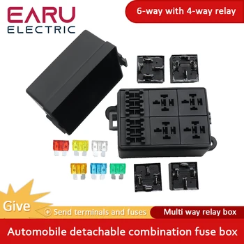 Automotive 6-Wege-Sicherungskasten mit Relaisbox-Baugruppe, 12-Wege 10-Wege 8-Wege Modifizierter