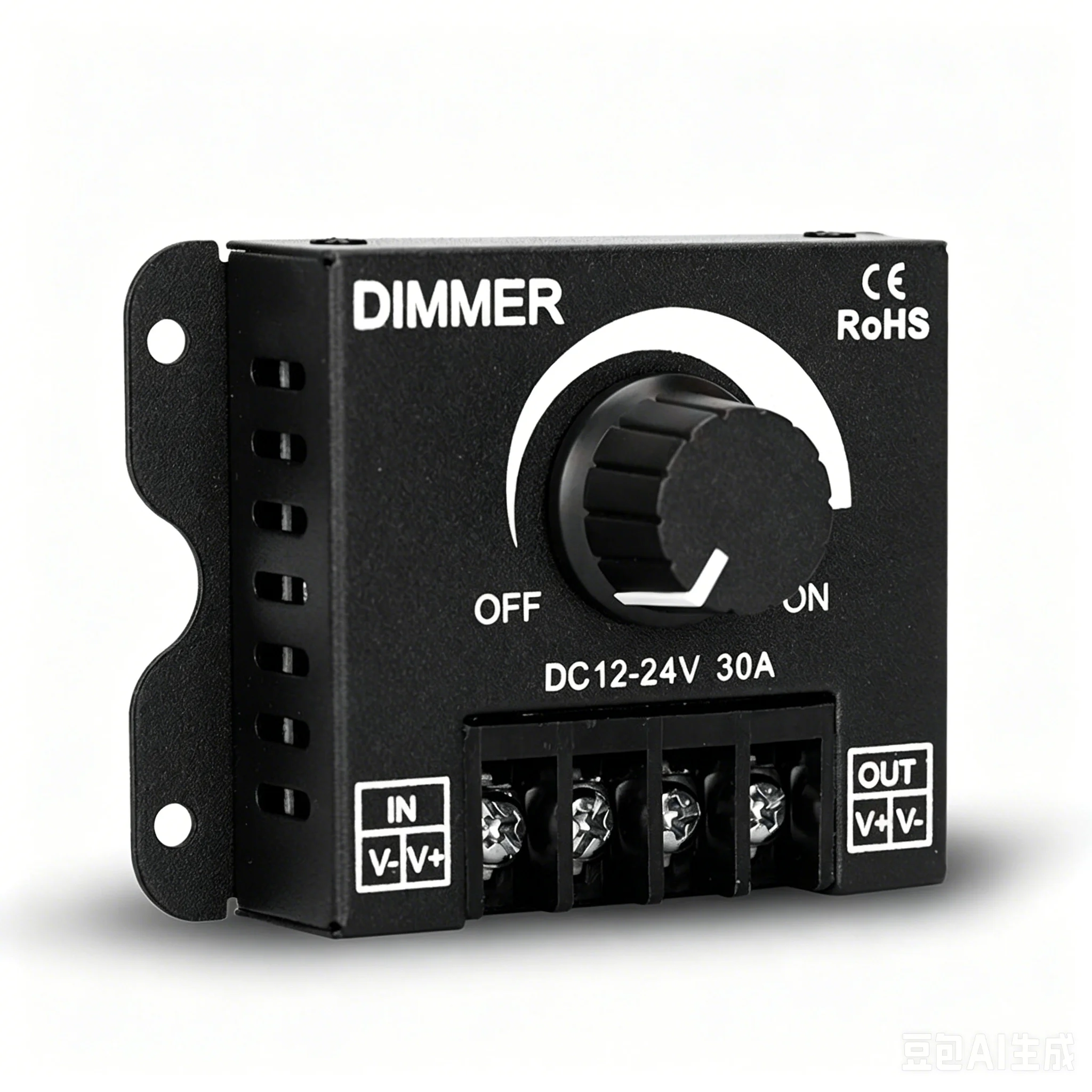 LED-Dimmer-Schalter, DC 12 V, 24 V, 8 A/30 A, Helligkeit einstellbarer – Bild 4
