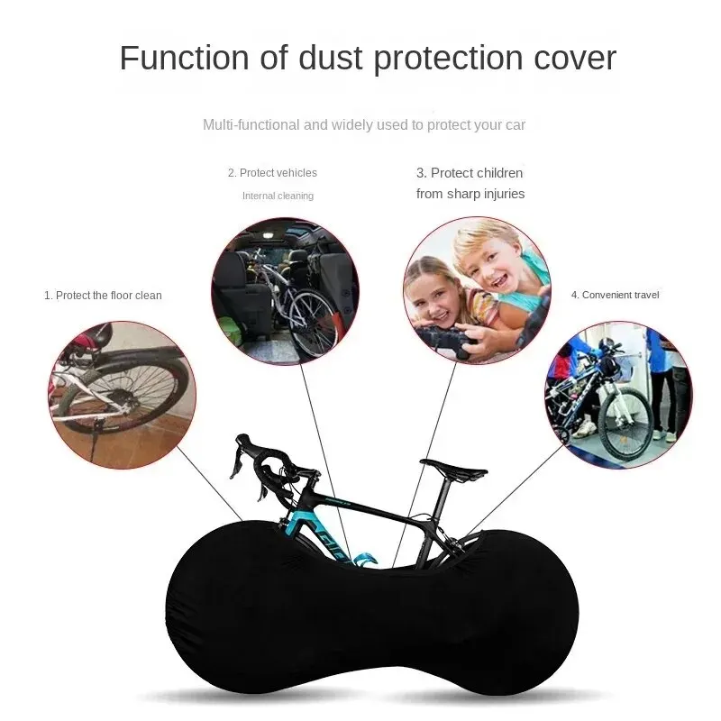 Fahrrad Schutz Abdeckung MTB Rennrad Schutz Getriebe Anti Staub Räder – Bild 2