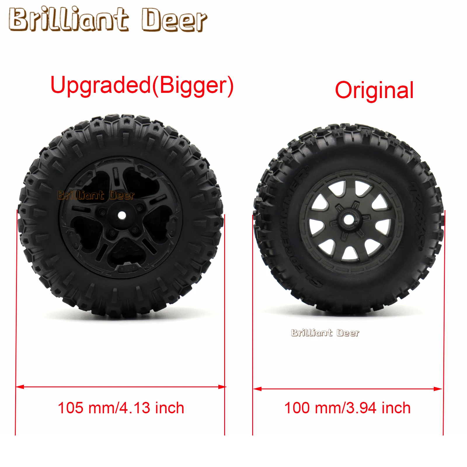 12mm Sechskant RC Reifen und Rad Upgrade Teile für Traxxas 1/10 MINI – Bild 3